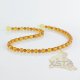 Faceted Amber necklace polished multicolour